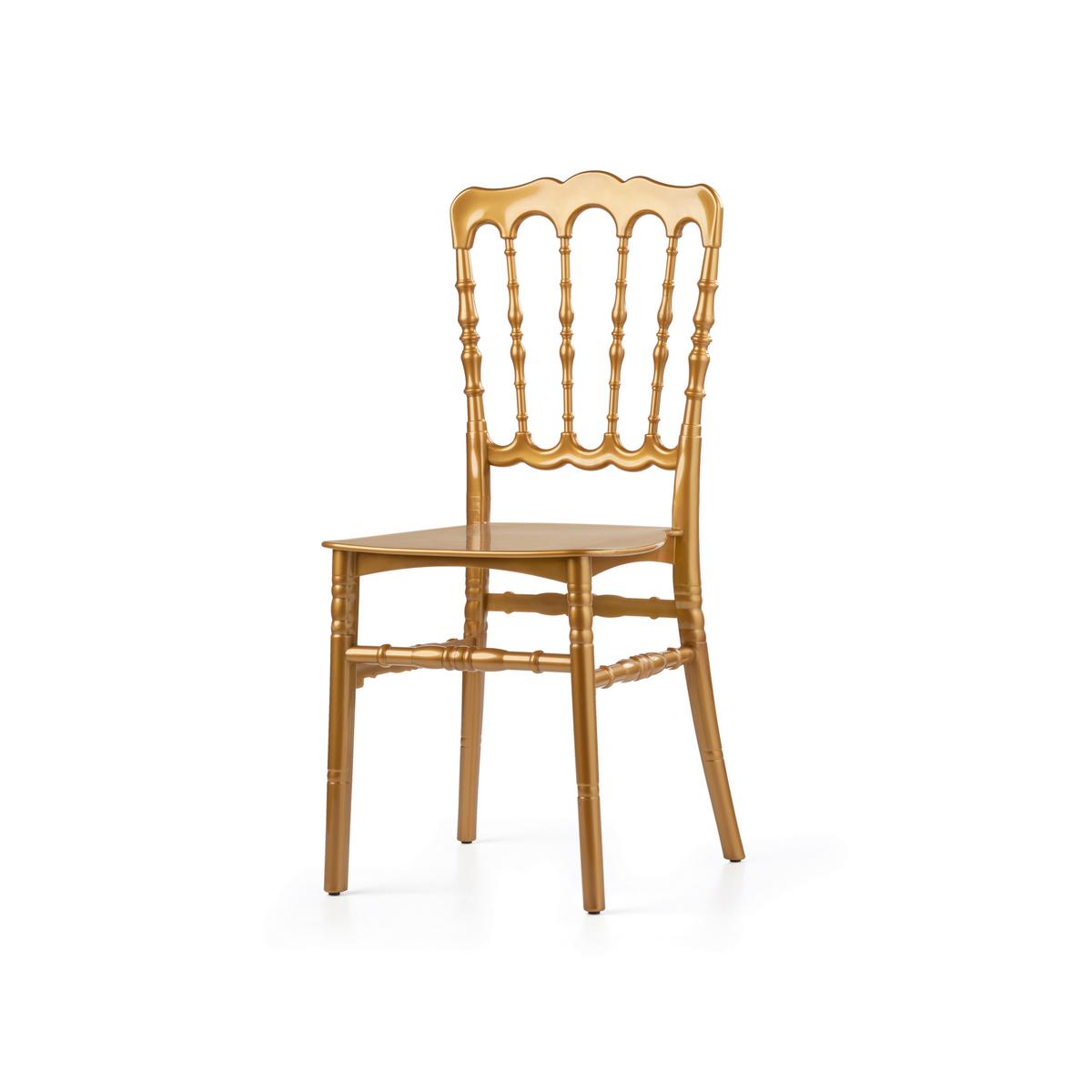 Stapelsessel Stapelstuhl Napoleon - Goldfarben, LIFESTYLE, Kunststoff (41/89,5/43cm)