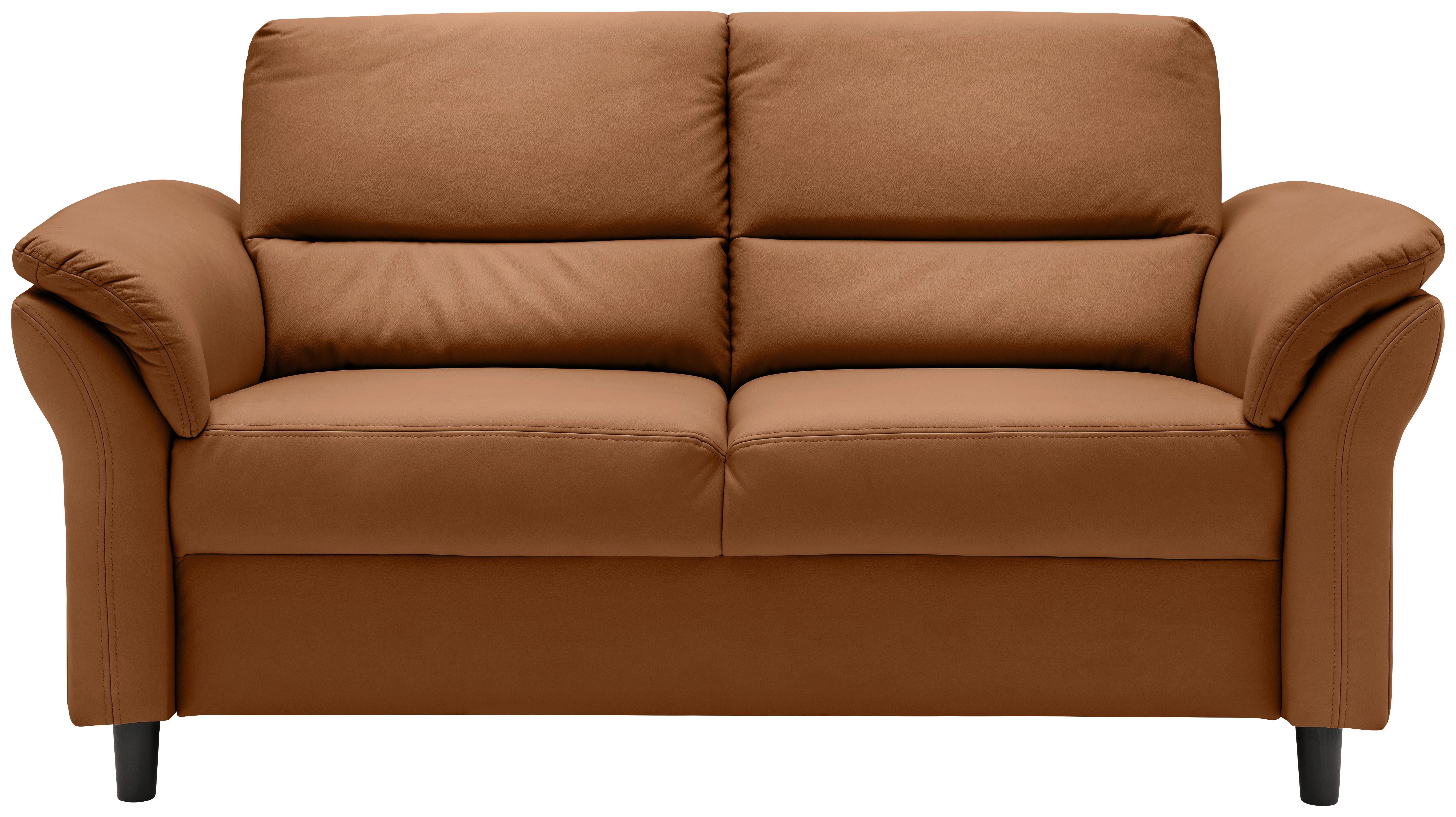 3-Sitzer-Sofa Cavoli, Cognac B: 192 cm - Cognac/Schwarz, MODERN, Textil (192/90/89cm) - Livetastic