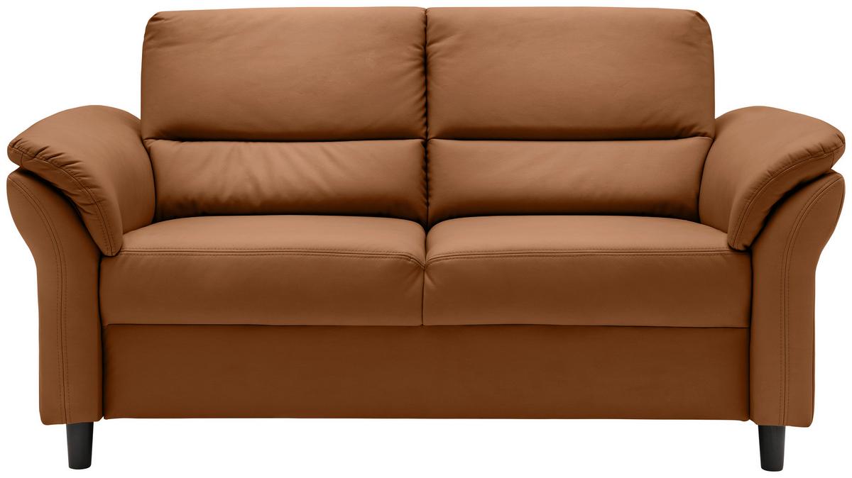 3-Sitzer-Sofa Cavoli, Cognac B: 192 cm - Cognac/Schwarz, MODERN, Textil (192/90/89cm) - Livetastic