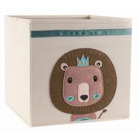 SKLADACÍ BOX PETER - CA. 34L -EXT- - modrá/krémová, kartón/textil (33/32/33cm) - Mömax
