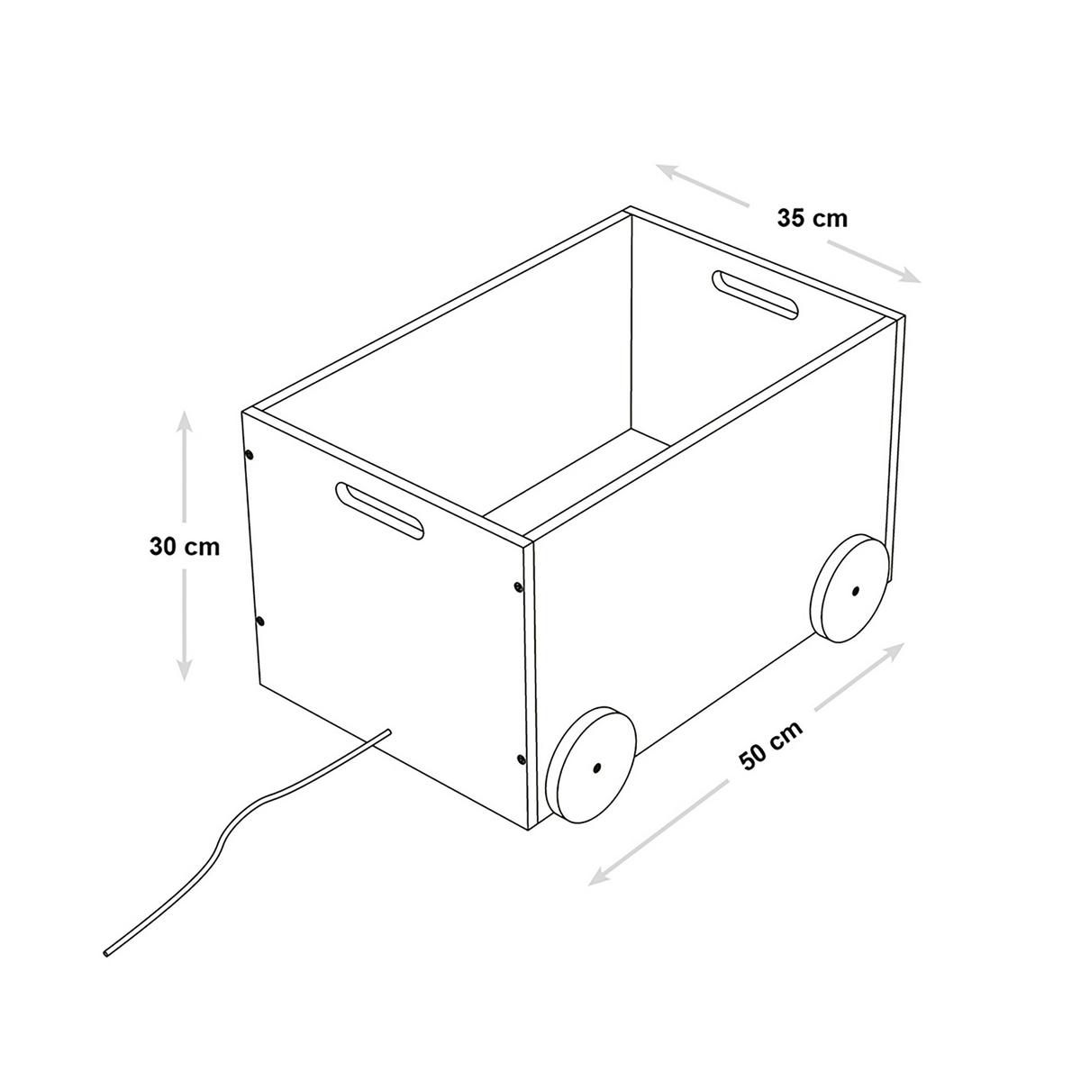 Puppenwagen Mit Stauraum Weiß Ab 1 Jahr - Weiß, MODERN, Holzwerkstoff (50/30/35cm) - Kesper
