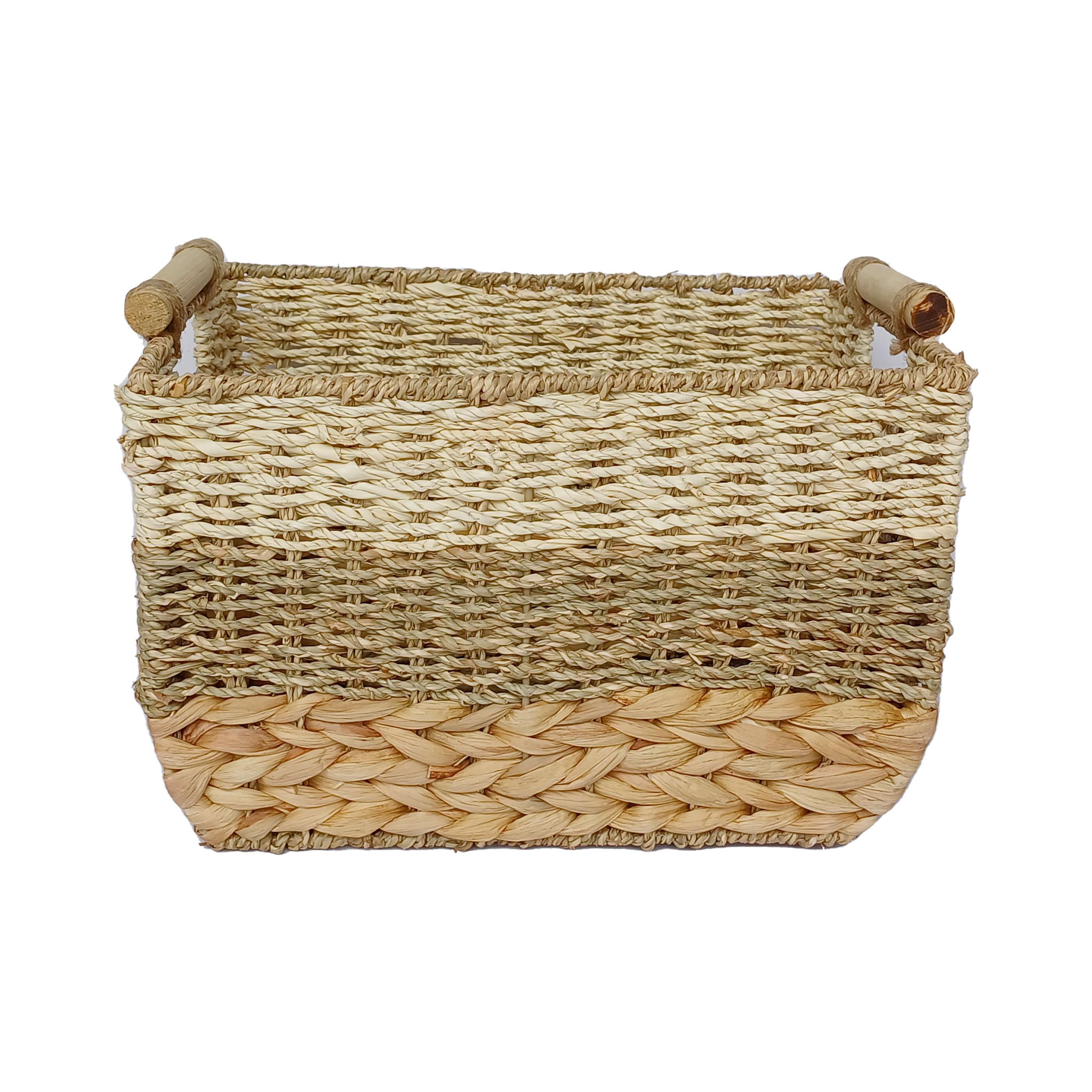 Tárolókosár Lilly - natúr színű, Konventionell, természetes anyagok/fa (35/25/25.5cm) - Ondega