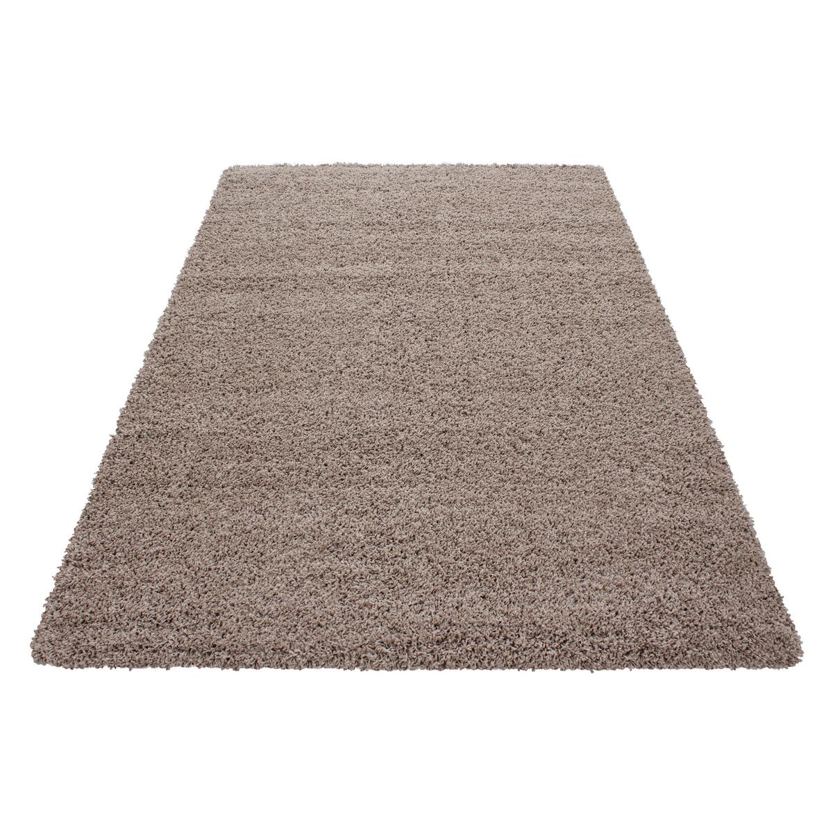 Hochflor Teppich Braun/Beige Life 240x340 cm - Beige/Braun, Trend, Textil (240/340cm) - Novel