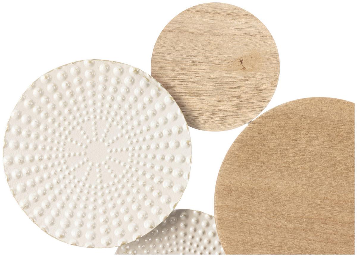 Wanddeko Lilly - Beige/Naturfarben, KONVENTIONELL, Holz/Holzwerkstoff (89/46cm) - Luca Bessoni