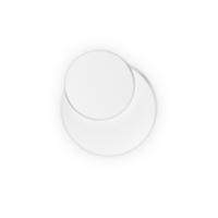 Led-wandleuchte Round Weiß B: 25 Cm - Weiß, Design, Metall (25/25/5cm) - Ideal Lux
