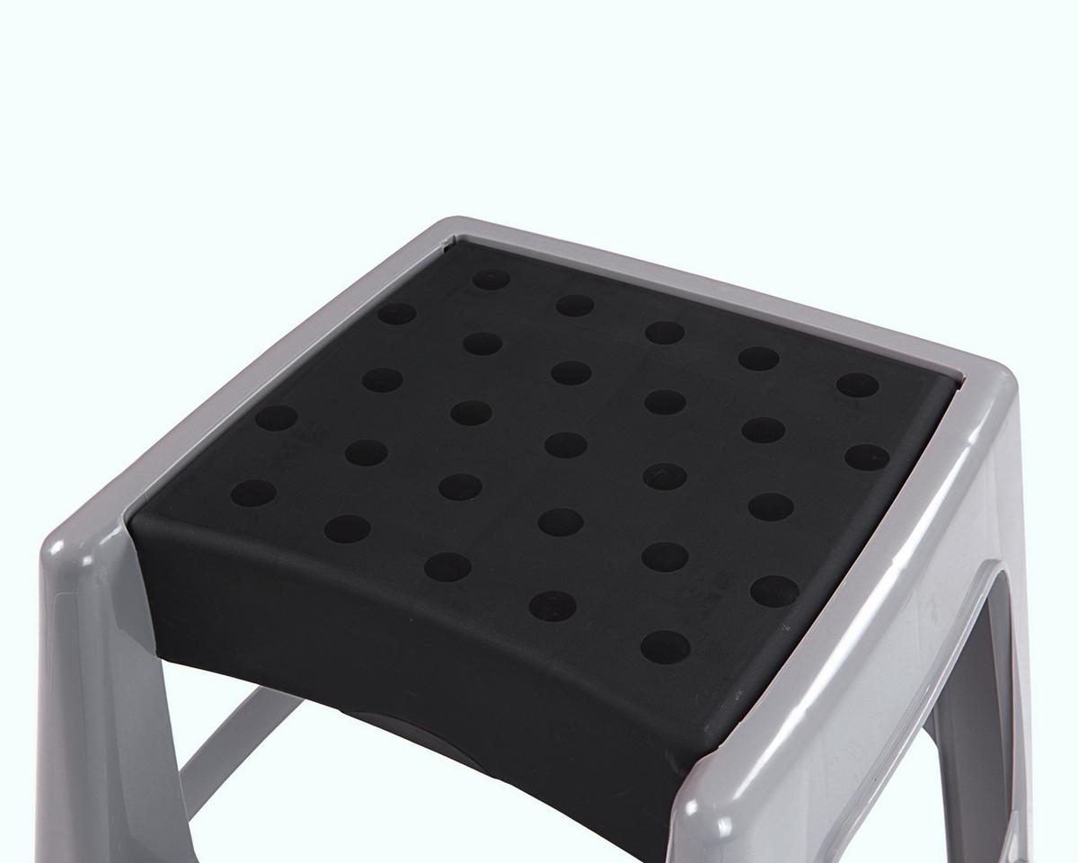 Tritthocker Escapeau Grau - Grau, Basics, Kunststoff (44/47/47cm)