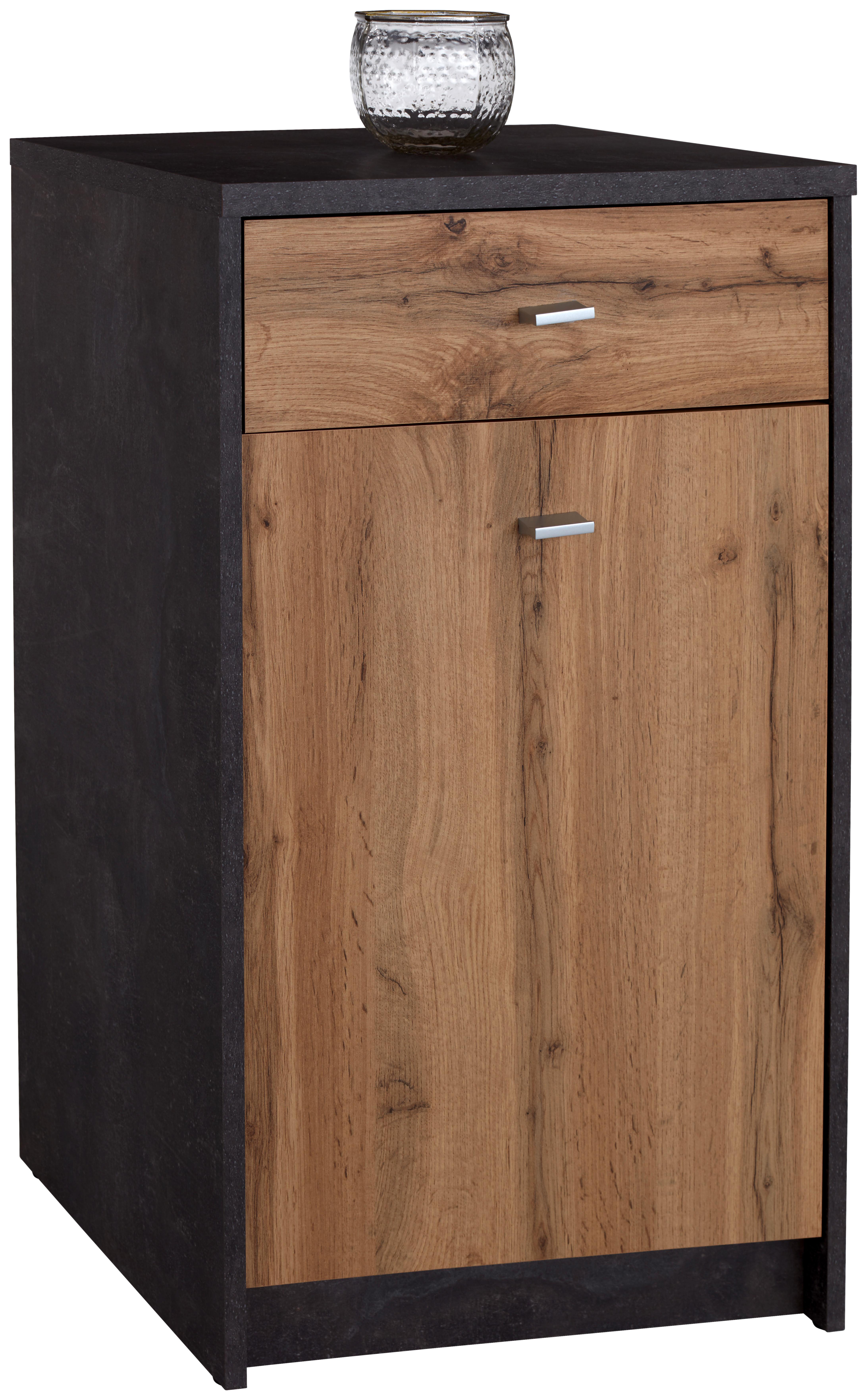 KOMODA 4-YOU YUK02 - barvy dubu, Moderní, kompozitní dřevo (50/85,4/34,6cm)