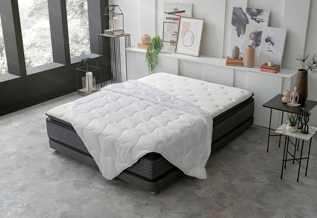 Bettdecke Handy - Weiß, Basics, Textil (135/200/17,33cm) - Yatas