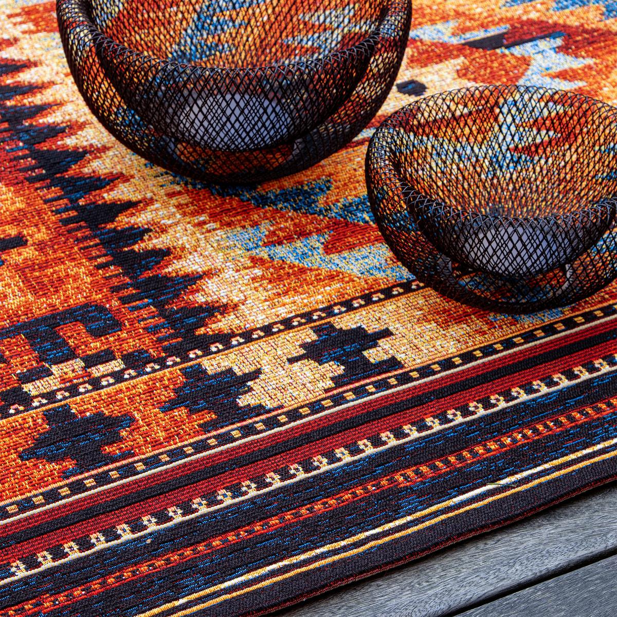 Outdoorteppich My Gobelina - Rot/Multicolor, Design, Textil (160/230cm) - Obsession