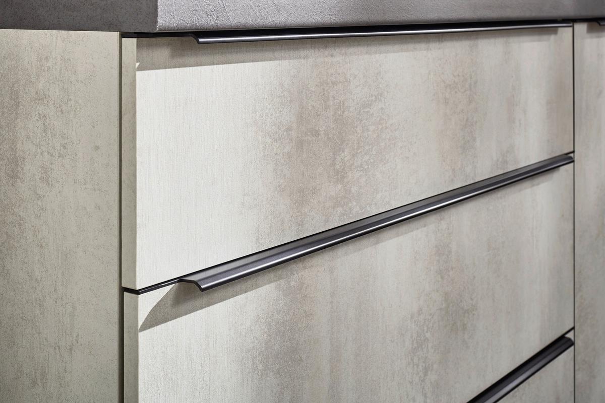 Küchenblock Boston Anthrazit, Weiß B: 321 cm - Anthrazit/Weiß, Basics, Holzwerkstoff (321cm) - MID.YOU