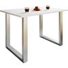 Schreibtisch Lona Weiß B: 110 Cm - Silberfarben/Weiß, Design, Holzwerkstoff/Metall (110/50/76cm) - MID.YOU
