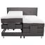 Boxspringbett Thunder 180x200 Hellgrau - Chromfarben/Hellgrau, KONVENTIONELL, Textil (202/121/212cm) Boxspringbett Thunder 180x200 Hellgrau - Chromfarben/Hellgrau, KONVENTIONELL, Textil (202/121/212cm)
