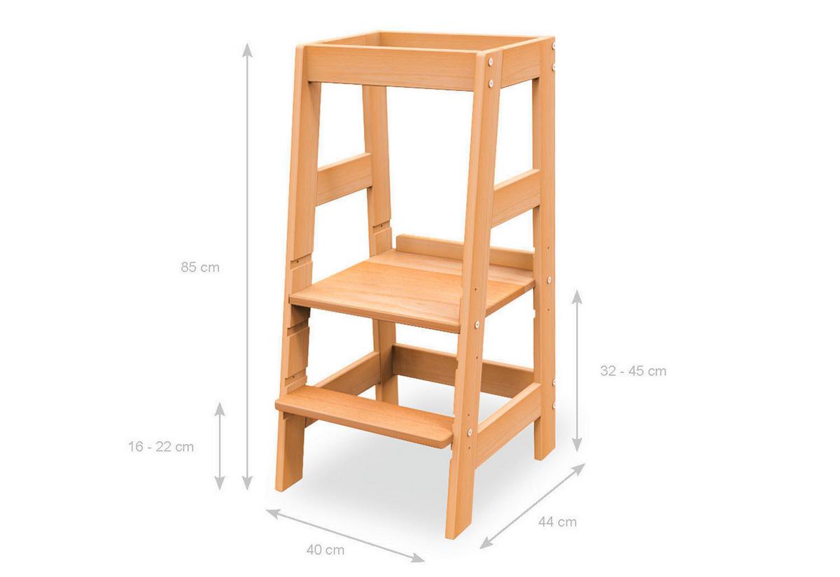 Lernturm 842001 Fino - Buchefarben, Basics, Holz (40/85/47cm) - Pinolino