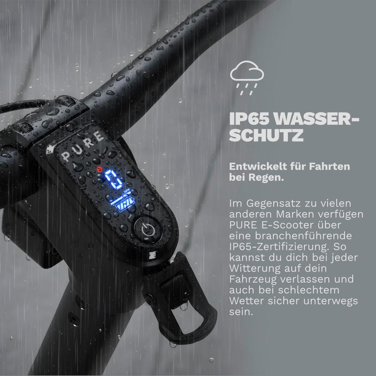 Elektroscooter CS-PURE-AIR6-PP -MG, StVO Konform - Schwarz, Basics, Metall (69/120/123cm)
