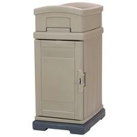 Paketbox mit Pflanzaufsatz Simplay Hide Away H: 98,1 cm - Hellbraun, Basics, Kunststoff (56,5/42,5/98,1cm)