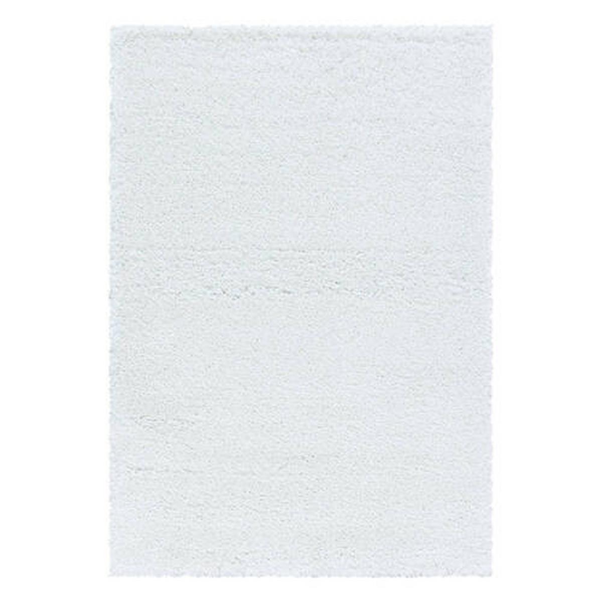 Hochflor Teppich Weiß Fluffy 200x290 cm - Weiß, Basics, Textil (200/290cm)