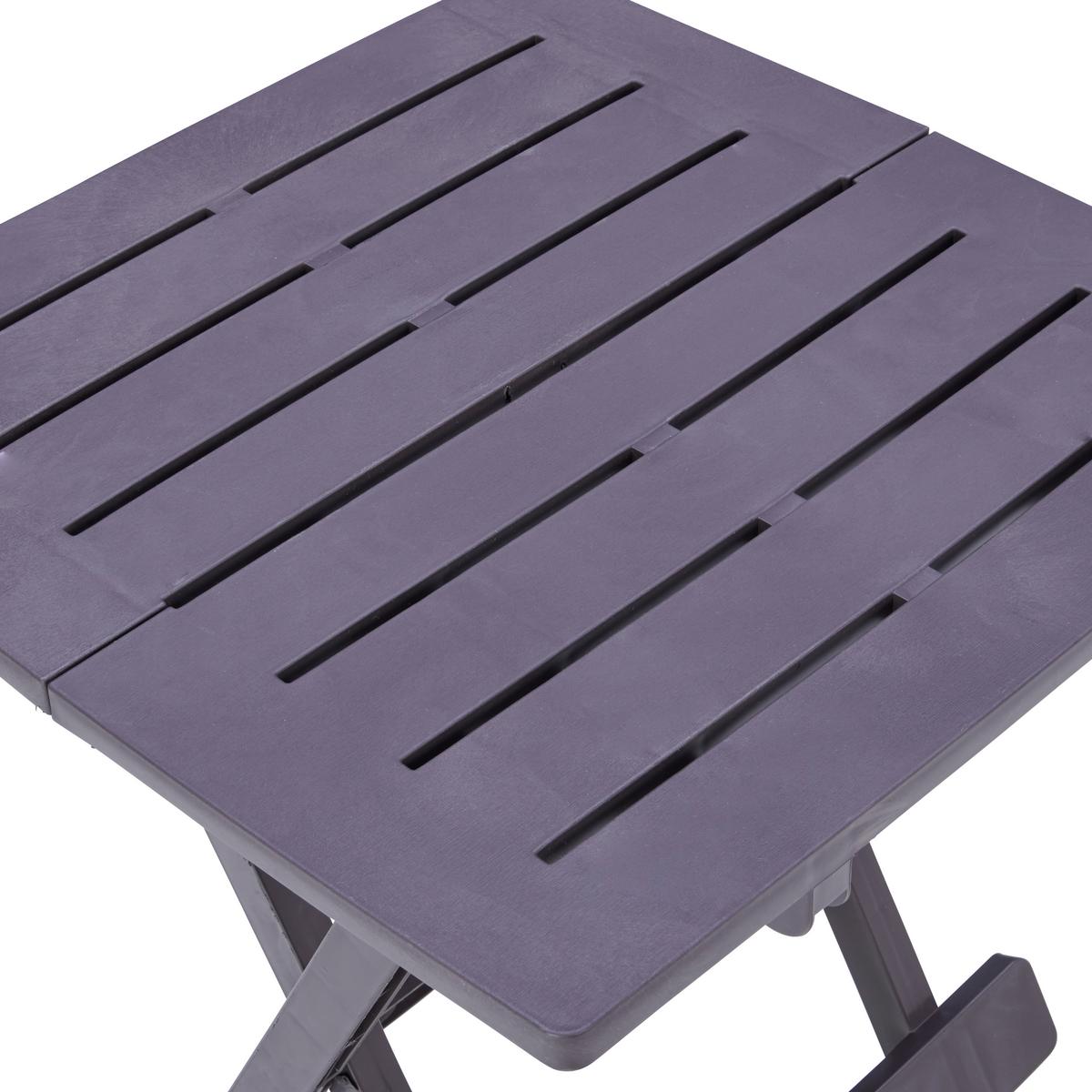 Beistelltisch Klappbar Adige Mokkafarben - Braun, MODERN, Kunststoff (44/50/44cm)