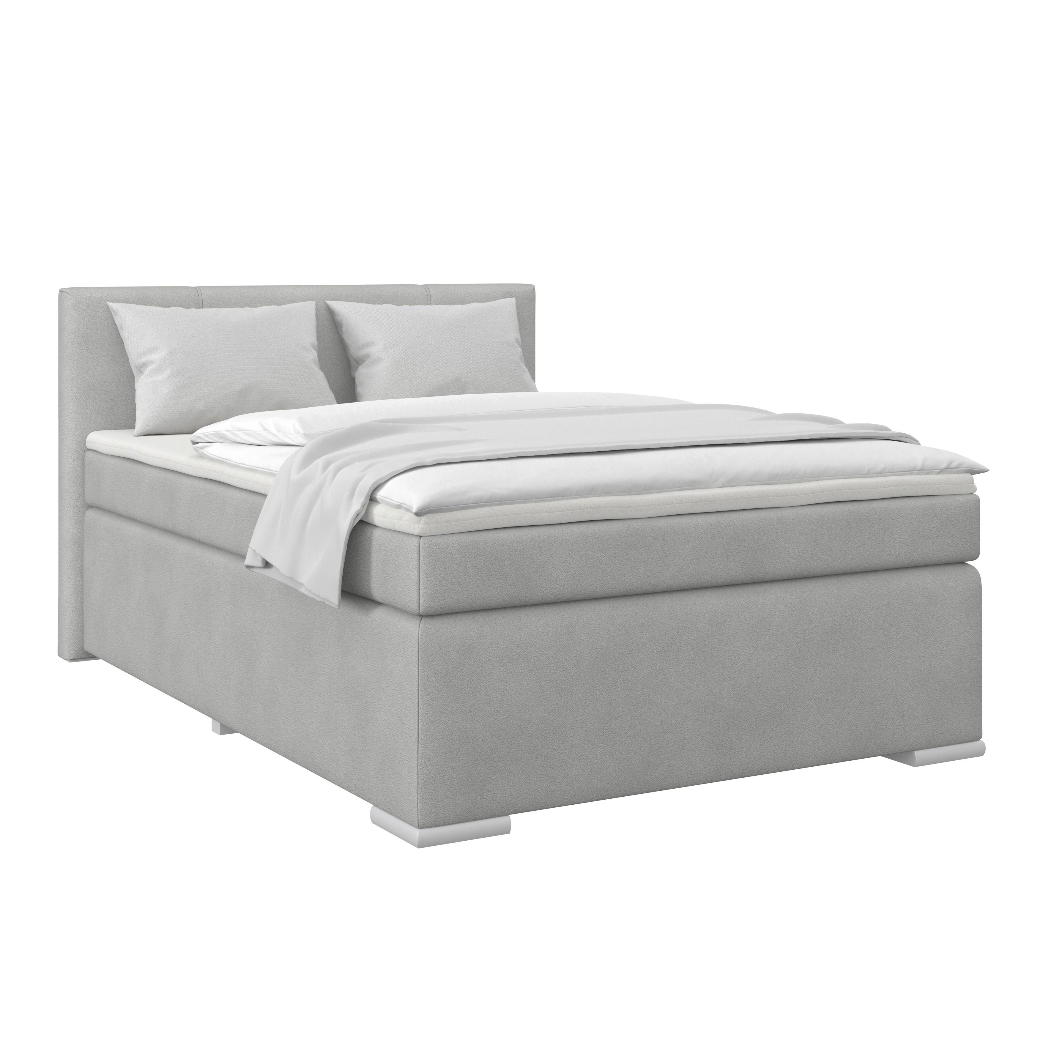 Boxspringbett Mira Schieferfarben,lf:120x200cm