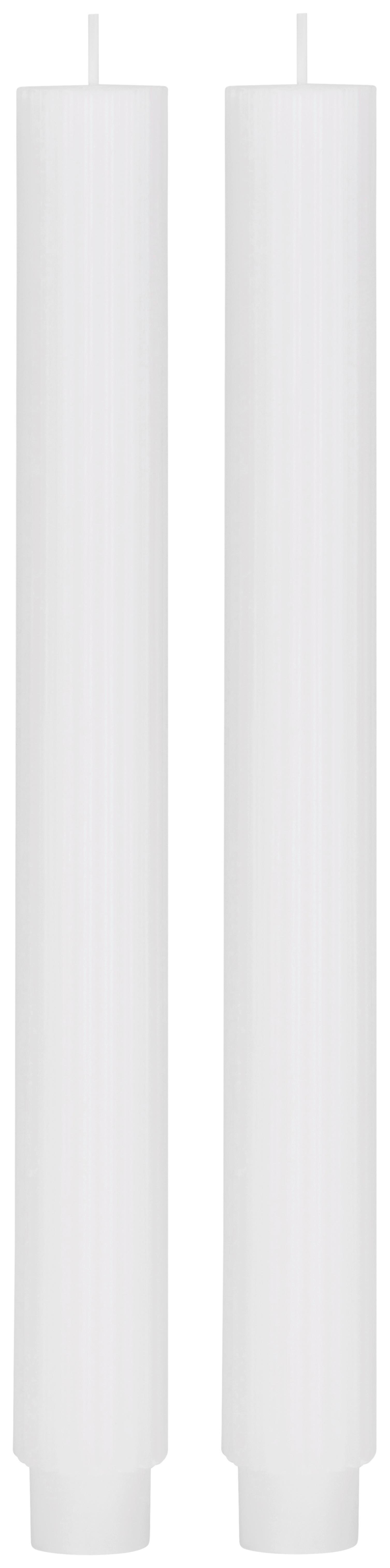 dlouhá svíčka DIANA - bílá, Konvenční, přírodní materiály (2,8/26,5cm) - Mömax