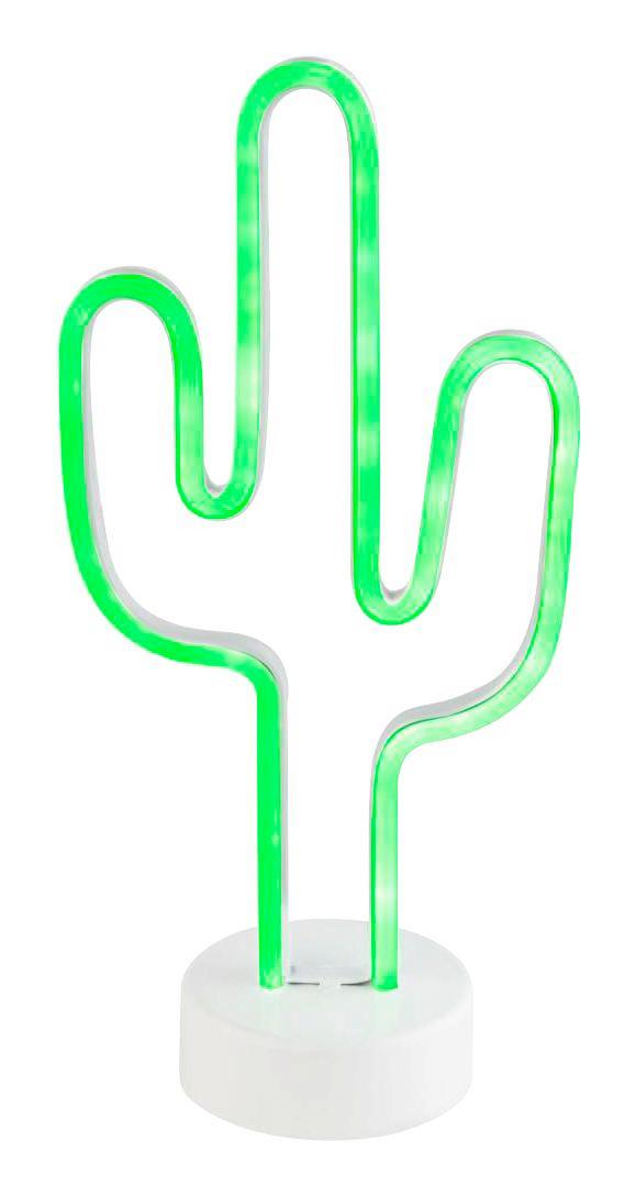 LED-Dekoleuchte Franko - Silberfarben/Weiß, MODERN, Kunststoff/Metall (17,5/10/35cm) - Luca Bessoni