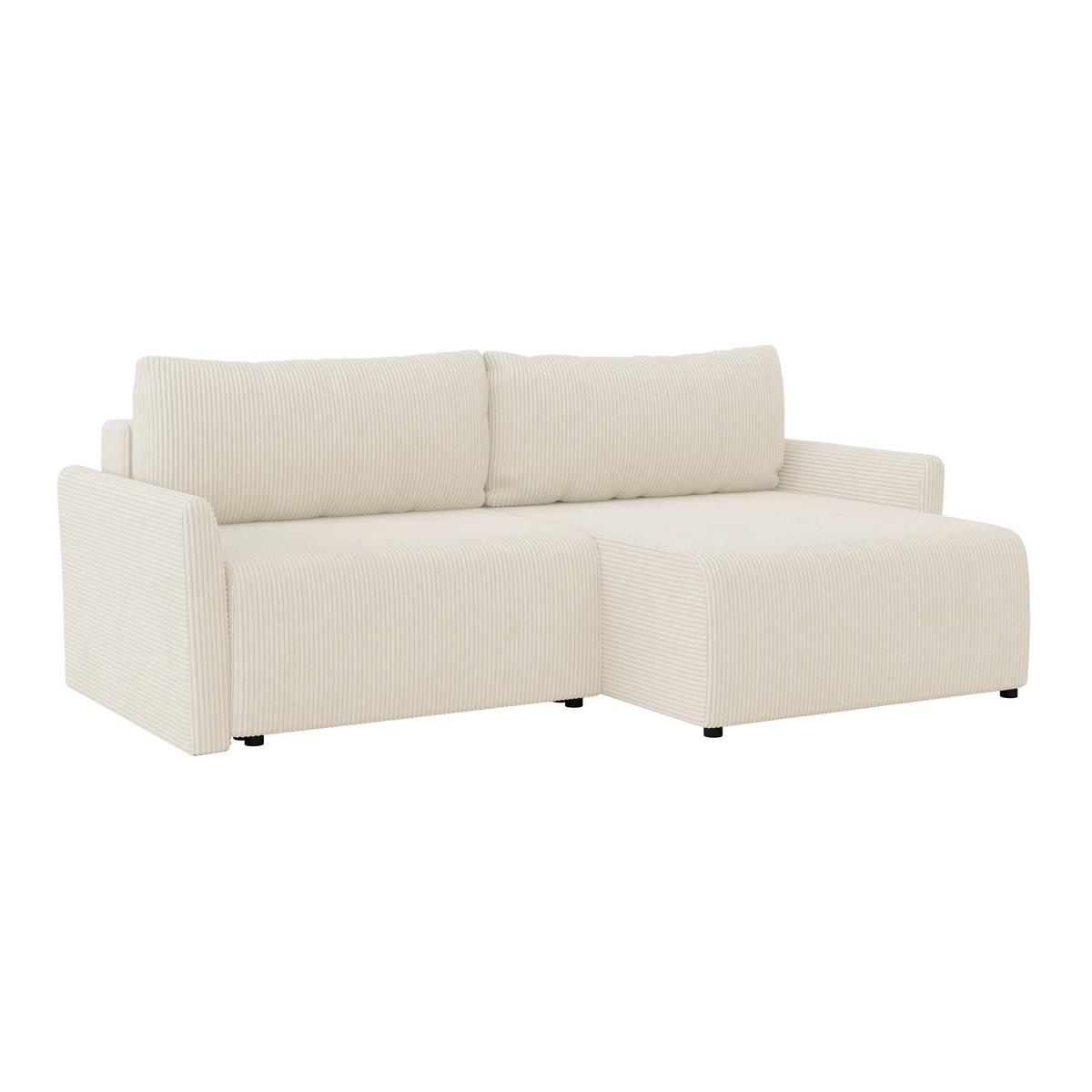Ecksofa Mit Schlaffunktion Sonos, Beige 228x146 Cm - Ecru/Beige, MODERN, Textil (228/146cm)