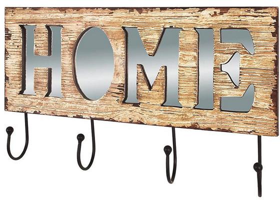 Hakenleiste Casa Home - Schwarz/Braun, MODERN, Holzwerkstoff/Metall (56/33/8cm) Hakenleiste Casa Home - Schwarz/Braun, MODERN, Holzwerkstoff/Metall (56/33/8cm)
