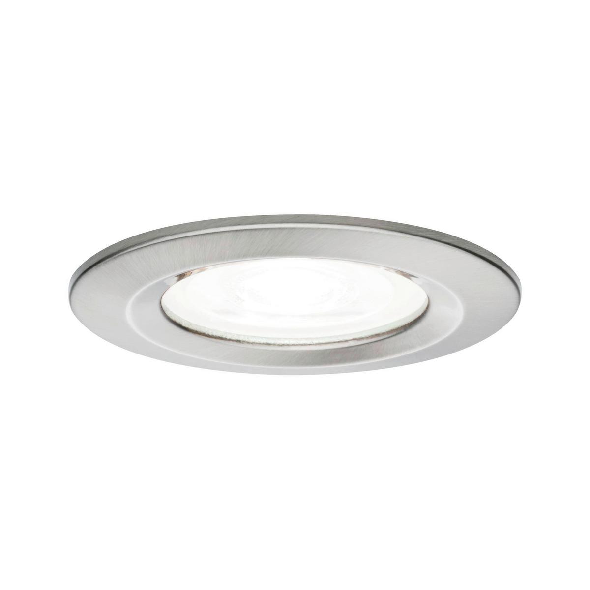 LED-Deckenleuchte Ø 7,8 cm, 1-Flammig - Zinkfarben/Alufarben, Design, Metall (7,8cm) - Paulmann