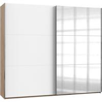 Schwebetürenschrank B: 250 Cm Level, Weiß/eiche Dekor - Eichefarben/Weiß, MODERN, Holzwerkstoff (250/216/65cm) - MID.YOU