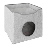 Pohovka pro kočku MEOW MEOW - šedá, Konvenční, kompozitní dřevo/textil (40/40/37cm) - Mömax