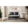 Schlafsofa Ario Grau, Schwarz, B: 244 Cm - Anthrazit/Hellgrau, Design, Textil (244/97/97cm) - MID.YOU