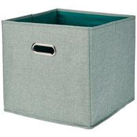 Faltbox Martin - Grün, Basics, Papier/Textil (33/32/33cm) - James Wood