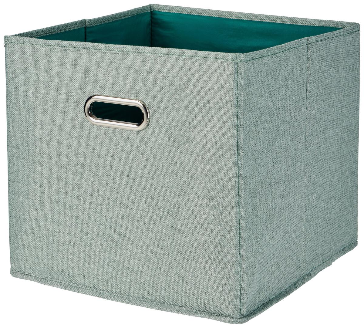 Faltbox Martin - Grün, Basics, Papier/Textil (33/32/33cm) - James Wood