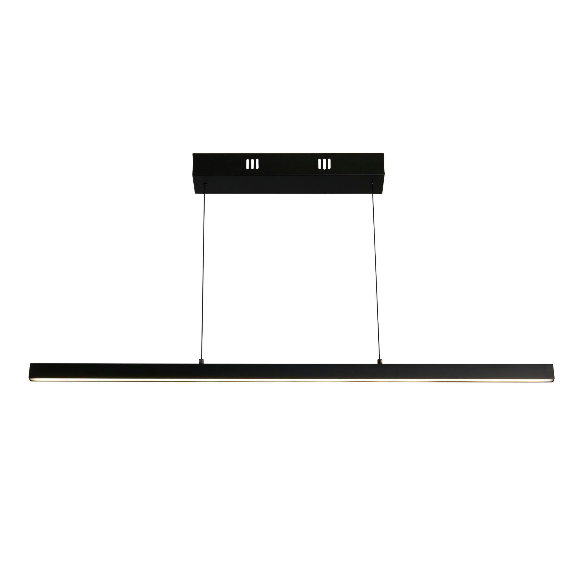 Led-hängeleuchte 30228bk - Schwarz, Basics, Metall (101/8/190cm)