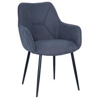 Stolička s podrúčkami sivá - čierna/sivá, Modern, kov/drevo (57/85/60cm) - Mömax