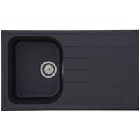 Spüle Respekta Stein Bxt: 86x50 cm - Schwarz, Trend, Stein (86/20,9/50cm) - Respekta