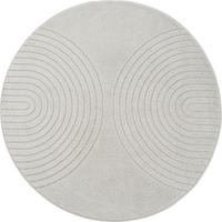 Webteppich Eclipse Grau Ø Ca. 120cm - Grau, Basics, Textil (120cm)