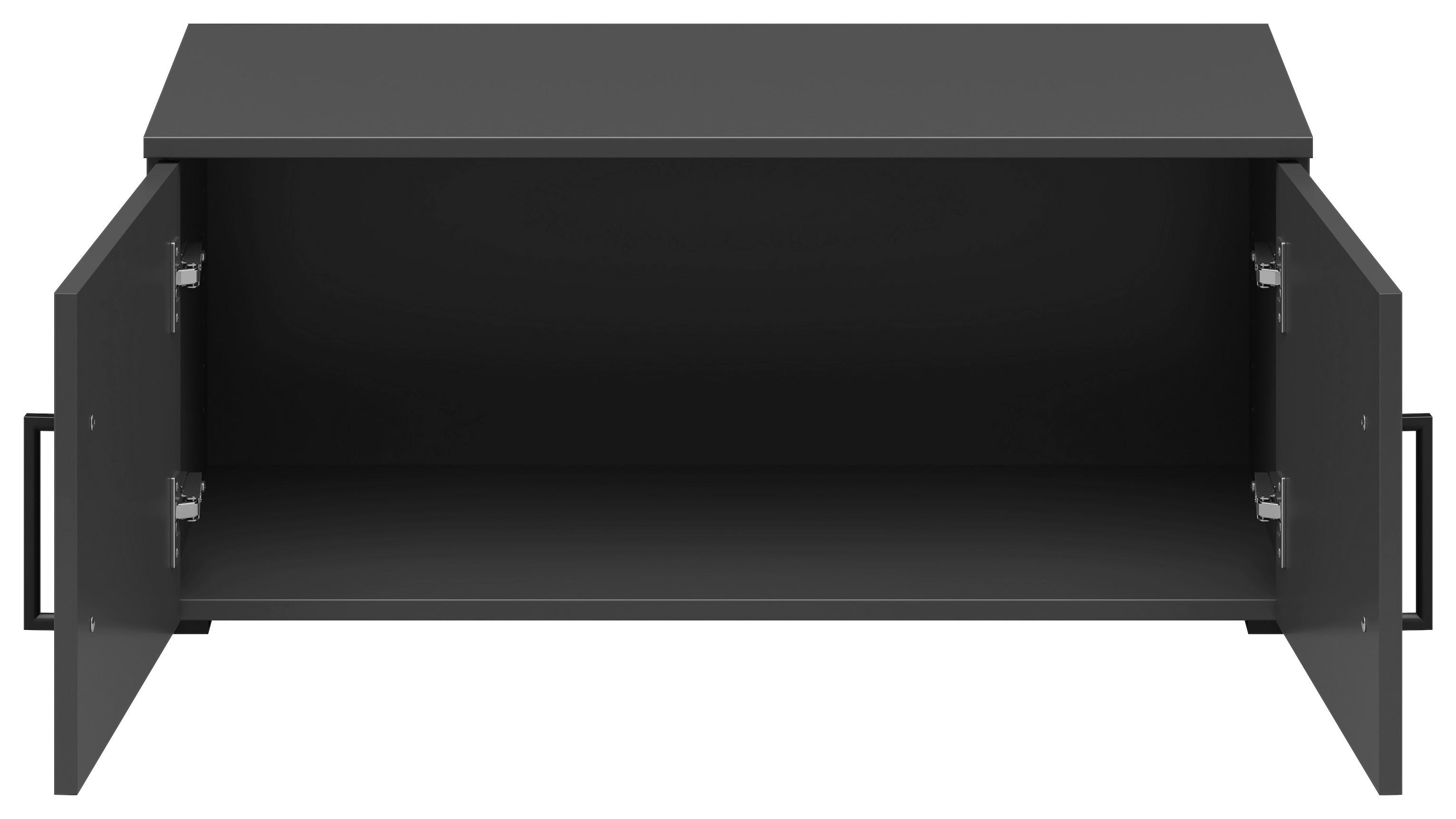Nadstavec na skriňu Cabinet š: 80 cm - čierna/grafitová, Modern, kompozitné drevo/plast (80/35/40cm)