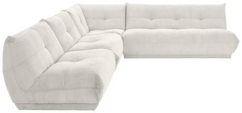 Ecksofa Giselle Weiß S: 315x285 Cm - Weiß, Trend, Textil (315/285cm) - Livetastic