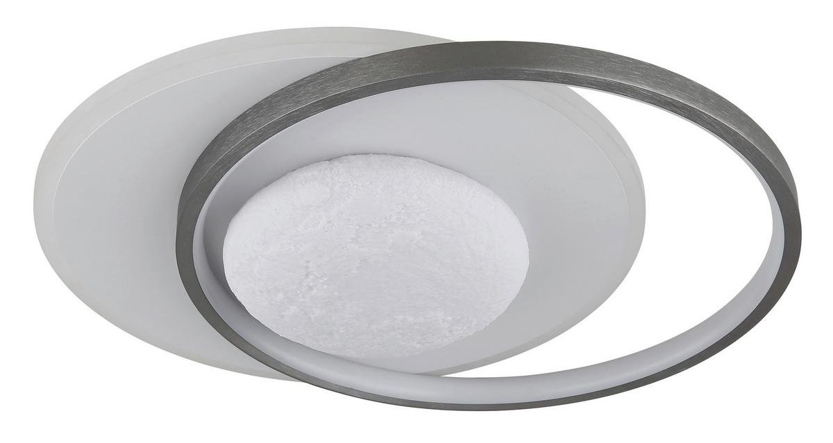 LED-Deckenleuchte 4000k, 30w - Schwarz/Weiß, Design, Kunststoff/Metall (36,9/30/8,3cm) - Globo