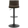 Barhocker Flynn Braun B: 44 cm - Schwarz/Braun, Design, Textil/Metall (44/107/53cm) - MID.YOU