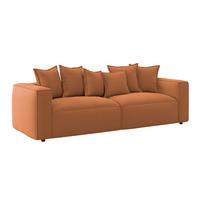 POHOVKA BIG SOFA COWBOY - černá/terracotta, Moderní, textil (280/72/109cm)