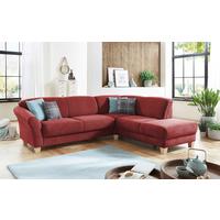 Ecksofa Gotland rot, 257x212 cm - Rot/Naturfarben, KONVENTIONELL, Textil (257/212cm) - Sit & More