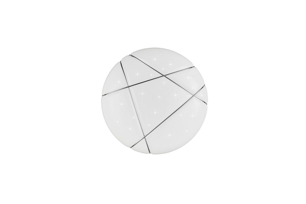 LED-Deckenleuchte 36w, 6800lm - Weiß, Basics, Kunststoff (48/9,5cm)