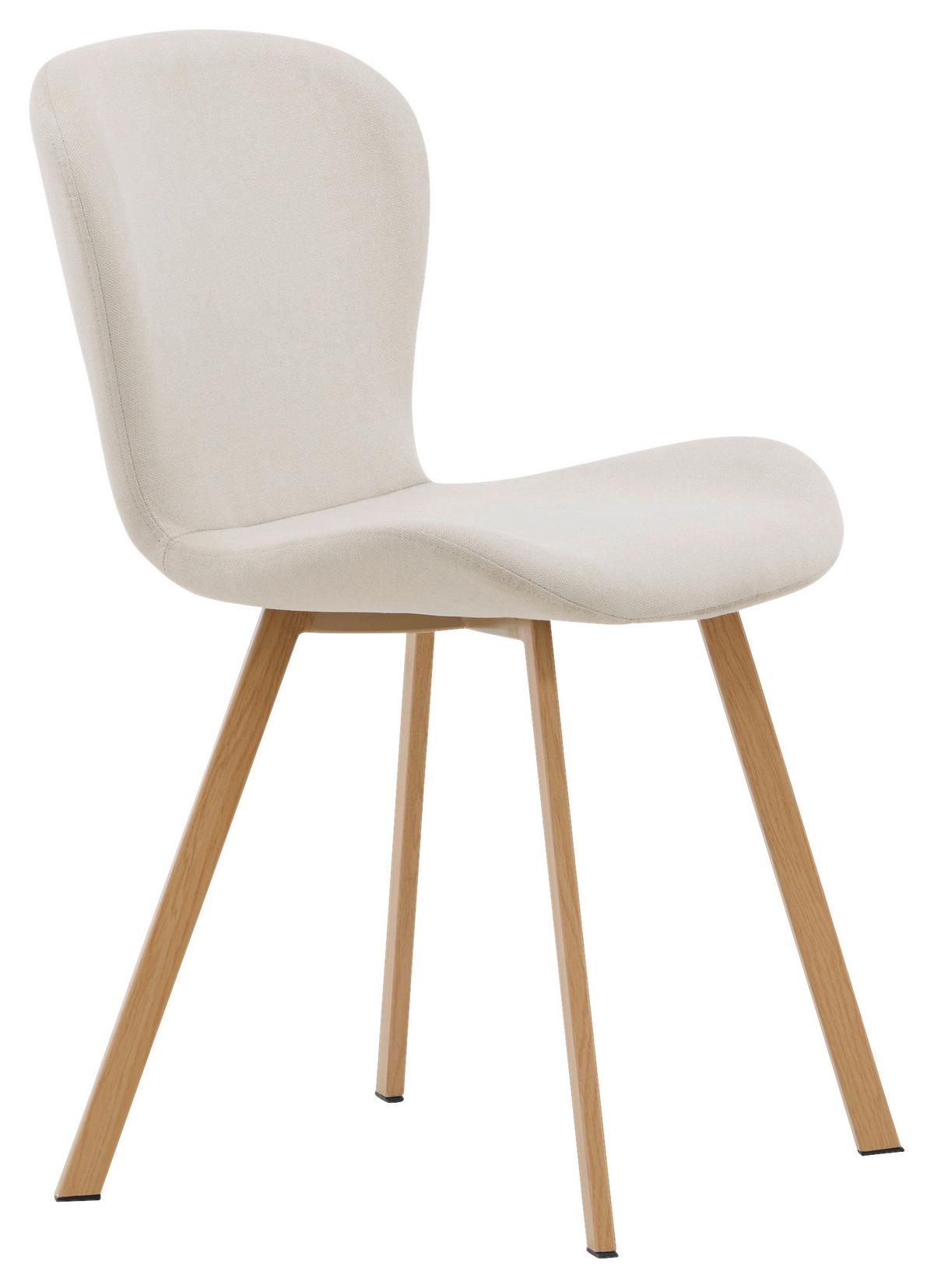 Stuhl-Set Lilja - Hellbraun/Beige, Design, Kunststoff/Textil (48/80/50cm) - Livetastic