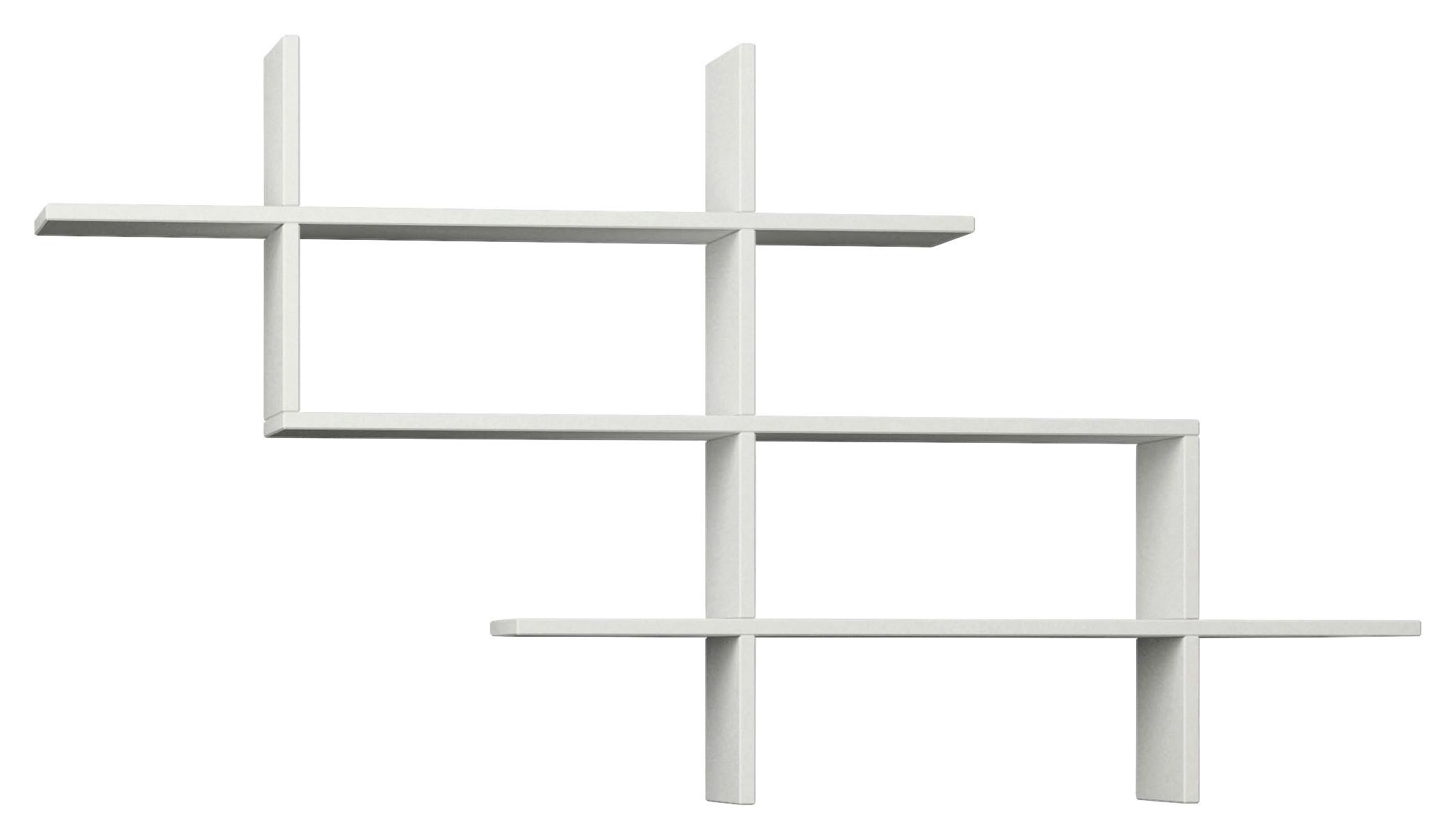 Wandboard Halic Wandregal - Weiß, Design, Holzwerkstoff (150/82/22cm) - Livetastic