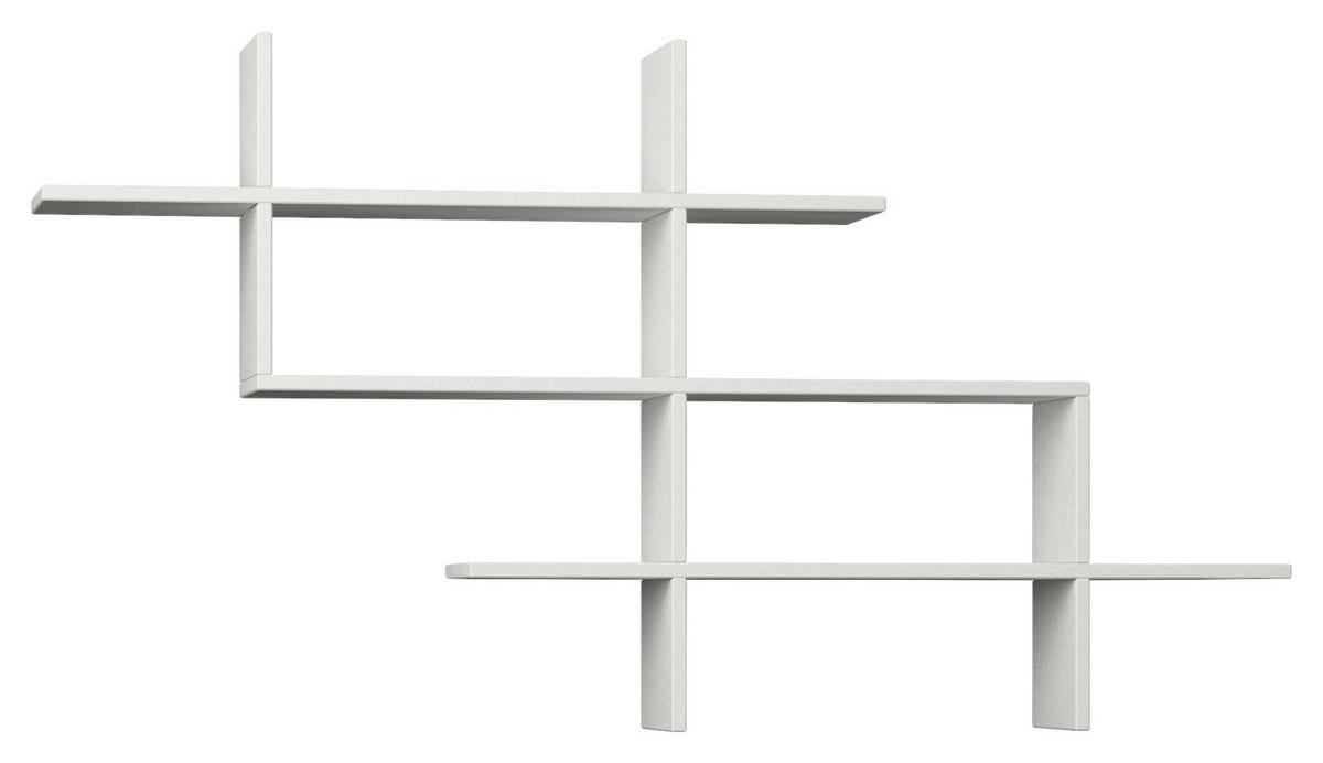 Wandboard Halic Wandregal - Weiß, Design, Holzwerkstoff (150/82/22cm) - Livetastic