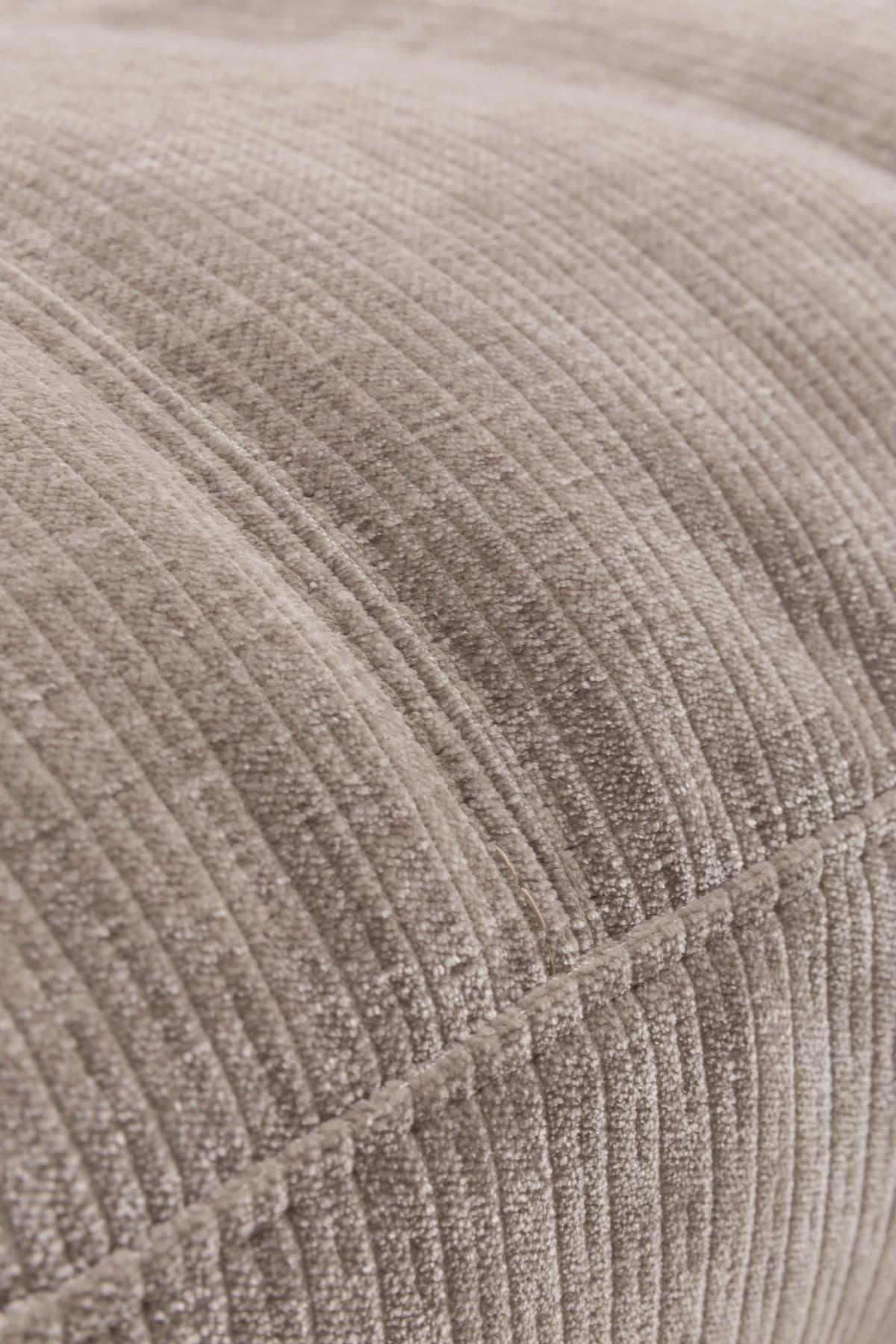 BIGSOFA BE COMFY - Silberfarben/Schwarz, MODERN, Textil (264/83/126cm) - Trendmanufaktur