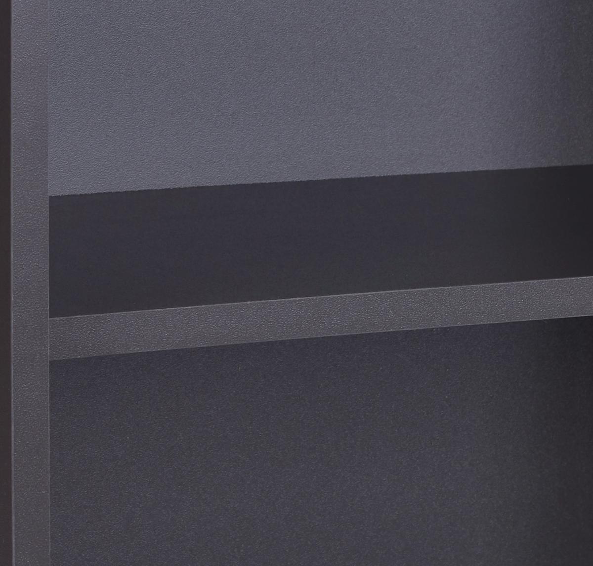 Regal Stehend/Hängend Box B 46cm, Lava - Graphitfarben, MODERN, Holzwerkstoff (46/46/25cm) - Ondega