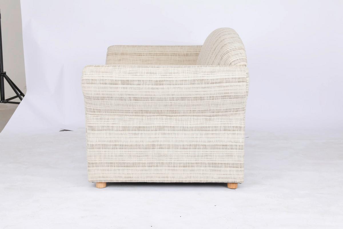 2-Sitzer Loretta ca.153x83x85 cm, Grau, Belastbar ca. 200 kg - Greige, Basics, Holz/Textil (204/83/85cm)
