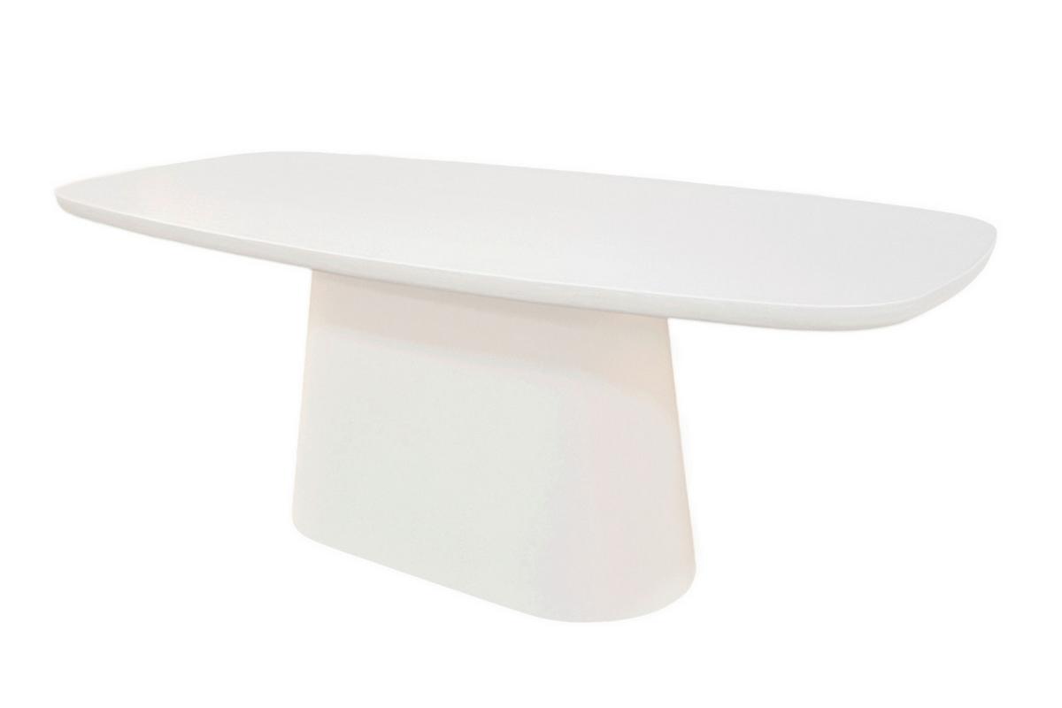 ESSTISCH Weiß L: 200cm - Weiß, MODERN, Holzwerkstoff/Stein (200/100/76cm) - MID.YOU